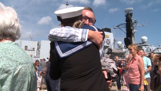 HMS Westminster homecoming
