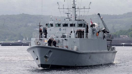 HMS Blyth and HMS Pembroke, have been sold to Romania (Picture: Royal Navy).