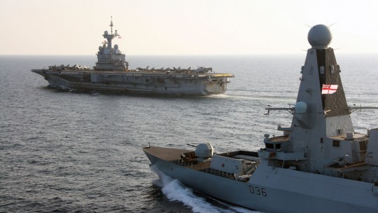 HMS Defender Joins French Carrier In Fight Against Daesh