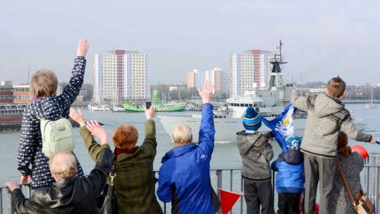 HMS Mersey Heads To The Caribbean