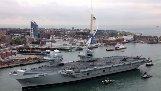 HMS Queen Elizabeth Portsmouth Defence Imagery Royal Navy 2017