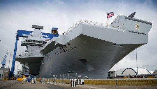 Defence Secretary Visit&#039;s UK&#039;s Future Aircraft Carrier