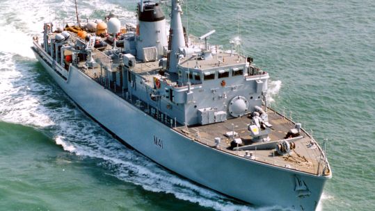 HMS Quorn M41 former Royal Navy mine hunting vessel 14.08.2001 Image ID 45139064