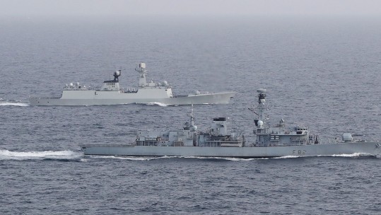 Royal Navy Escorts Chinese Warship Through Channel
