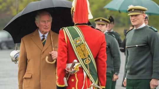 HRH Prince Charles visits Royal Dragoon Guards at Catterick Garrison in North Yorkshire 121020 CREDIT BRITISH ARMY