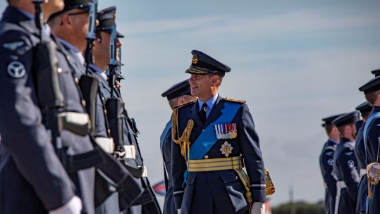 HRH Prince Edward inspecting 8 Squadron during parade 28092021 Credit MOD Crown Copyright.jpg