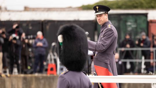 HRH The Prince of Wales takes the salute at St. David's Day Parade in Windsor