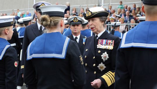 HRH The Princess Royal HM Naval Base Clyde