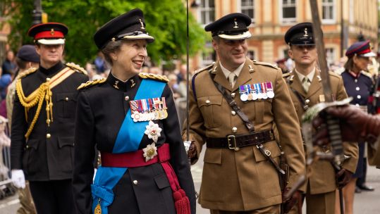 HRH The Princess Royal at the freedom of the city parade in York 19052022 CREDIT MOD Crown Copyright.jpg