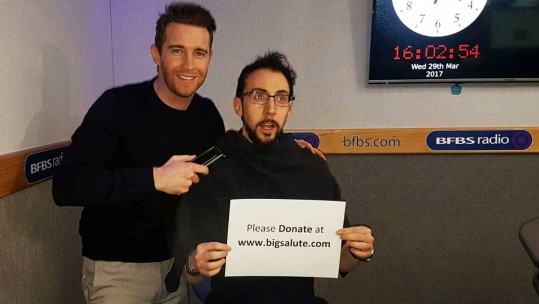 Jay James Shaves Hal Stewart's Beard Off For Big Salute
