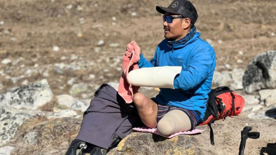 Hari Budha Magar became the first above knee double-amputee to climb Mount Everest, showing off his bespoke kit