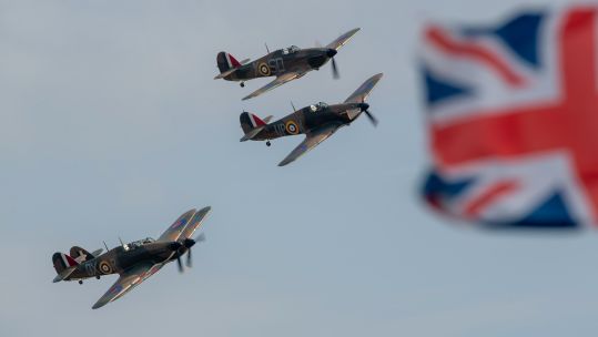 Cover image: Hurricanes fly during last year's Battle of Britain Air Show (Picture: PA).