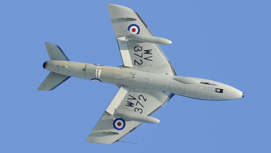 Hawker Hunter Jet Involved In Shoreham Air Show Disaster 