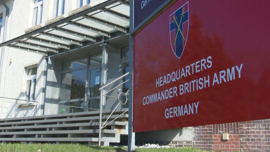 Headquarters British Army Germany sign