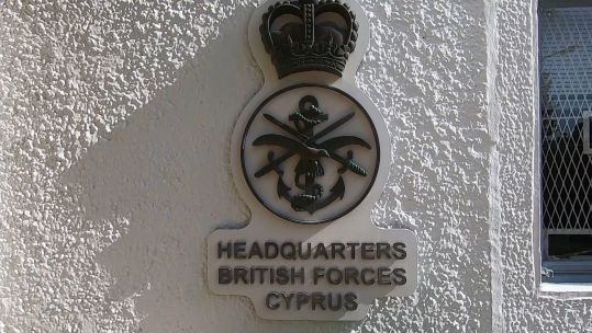 Headquarters British Forces Cyprus sign 110121 CREDIT BFBS.jpg 