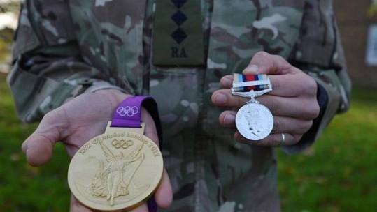Heather Stanning Olympic gold & Afghanistan medal