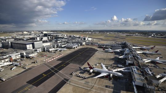 The arrest was made yesterday at Heathrow Airport (Picture: PA).