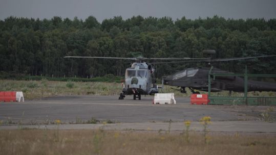 Helicopters part of 1st Aviation Brigade