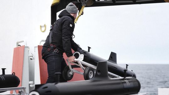 The miniature SG-1 submarines - which the company refers to as underwater gliders - work in conjunction with a software platform called Lura, which allows real-time processing