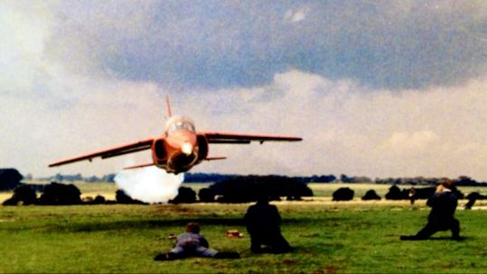 Henry Prince Red 7 flying 6ft off the ground in the 1960s CREDIT Ron Turrell.jpg