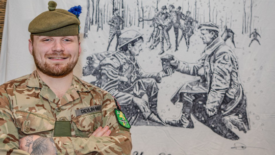 Here’s to the rest of the game by Corporal Lewis Devlin May 4 SCOTS Headquarter Company Communications and Information Systems platoon CREDIT Devlin May