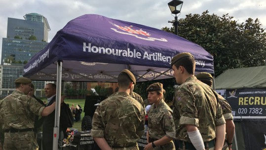 The Honourable Artillery Company Open Evening in London May 2017