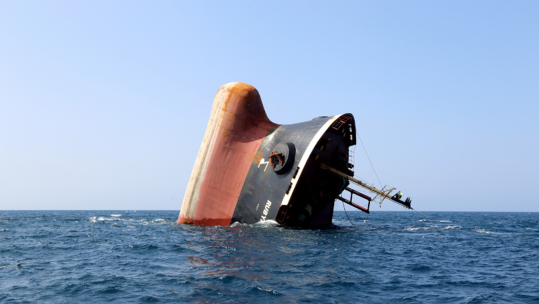 Houthi destruction in Red Sea CREDIT The International Institute for Strategic Studies