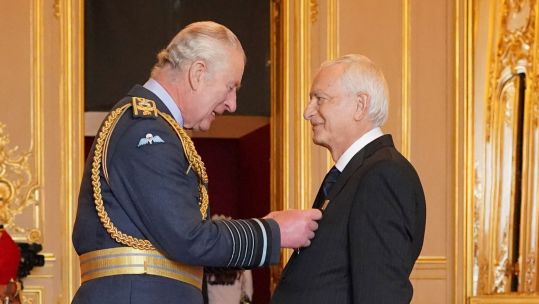 Howard Perlin MBE services to broadcasting King Charles Windsor Castle CREDIT PA Media