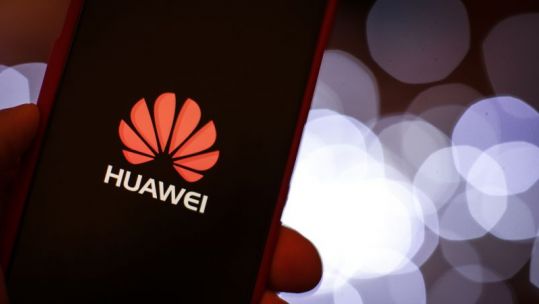 Huawei mobile device screen (Picture: PA).