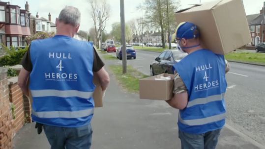 Hull 4 Heroes delivering food packages to veterans during lockdown 020920 CREDIT HELP 4 HEROES