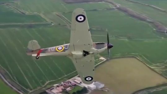 Hurricane taking part in Battle of Britain Memorial Flight 160924 CREDIT RAF Cosford X