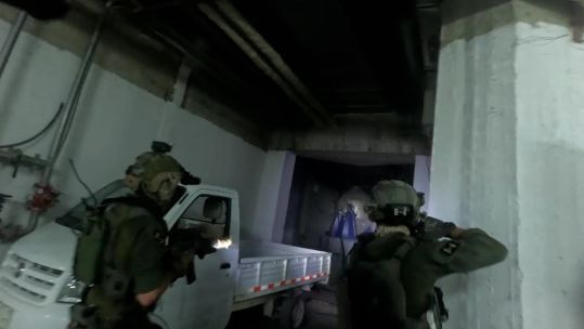 IDF personnel taking part in a raid on an Iranian weapons factory in Syria 030125 CREDIT IDF