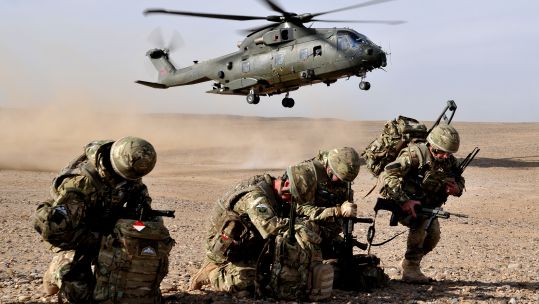 II Squadron RAF Camp Bastion Afghanistan RAF Merlin Helicopter 