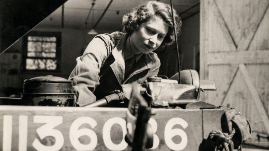 Queen Elizabeth II during WW2