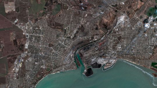 IMAGE ID 2JBA5H8 Mariupol Satellite Image EXP 070723 CREDIT ALAMY.jpg