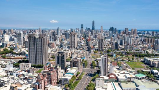 Aerial view of Kaohsiung city, Taiwan (Picture: Tom Wang/Alamy Stock Photo).
