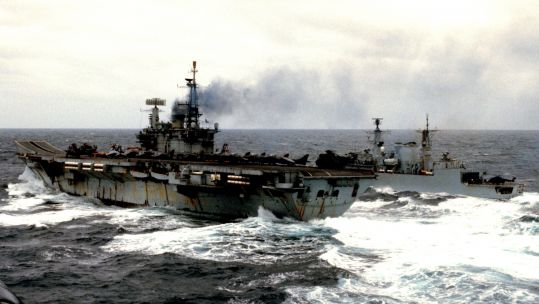 UK task force in Falklands, 1982