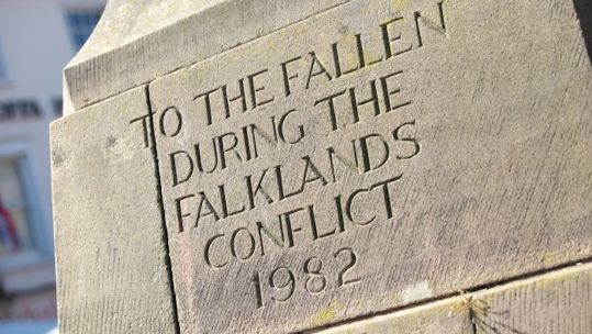 Falklands War Falklands conflict memorial in Hereford