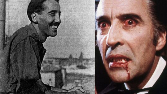 Image ID KKMF9K and Image ID F6HG4J Sir Christopher Lee served during WW2 before appearing in films such as Dracula CREDIT Archive PL AND Entertainment Pictures Alamy Stock Photo EXP 231124