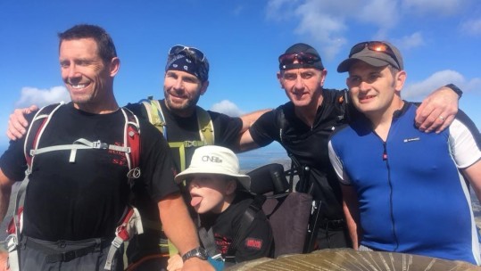 The Mount Snowdon team with Zack