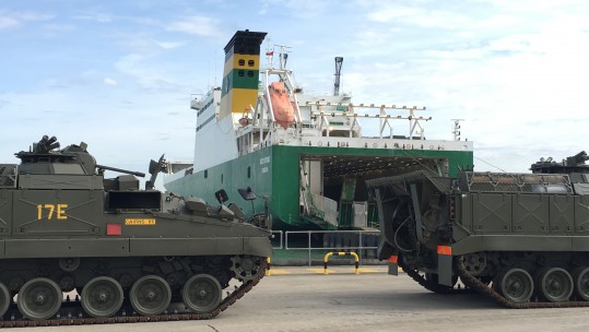 British Armoured Vehicles Head To Estonia In Biggest NATO Deployment Since Cold War