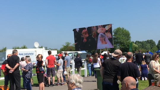 The Royal Wedding on the big screen at RAFP100Fest