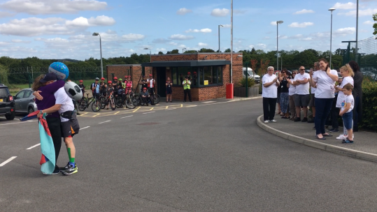 Phil Barlett finishes epic journey