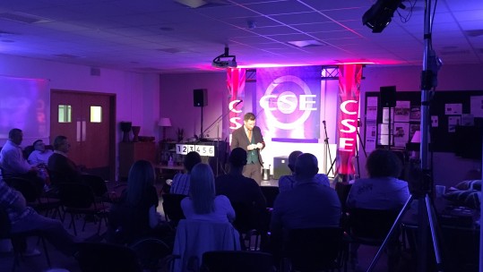 Steve Rowe amazed the crowd with his magic