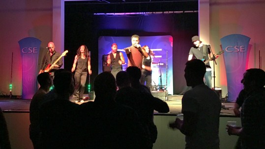 CSE band Brainscape play to a rocking Falklands crowd