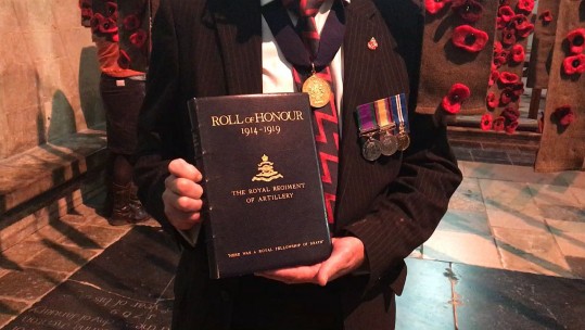 Royal Artillery Honour Their World War One Fallen