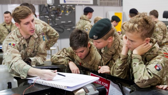 REME teaching Cadets 