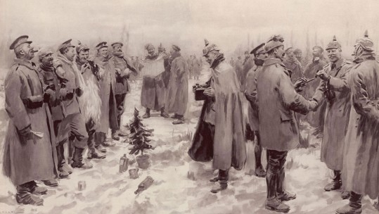 World War One football match
