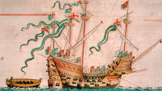 An illustration of the Mary Rose, circa 1546 (Picture: Alamy).