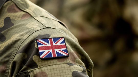 Flag of United Kingdom on military uniform (Picture: Alamy)